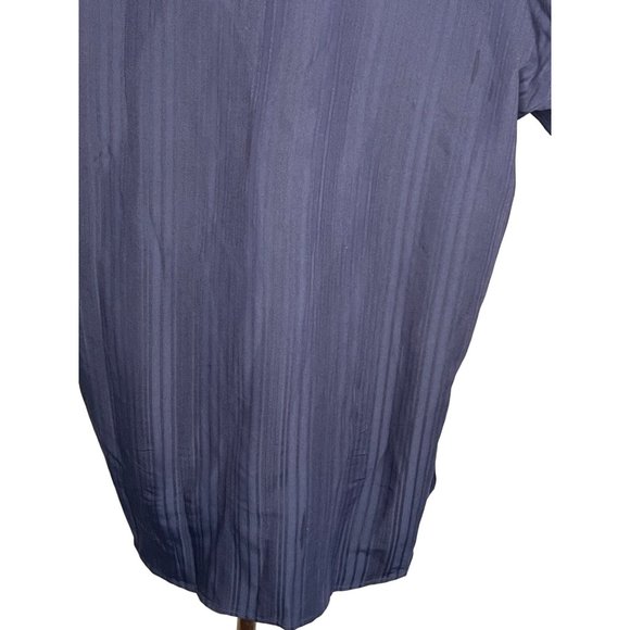 NWT Axcess A Claiborne Co Men’s XL dress shirt blue pinstripes collar button dow - Picture 14 of 16